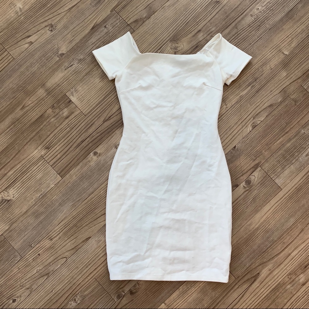 Lulu’s Cream mini Bodycon dress